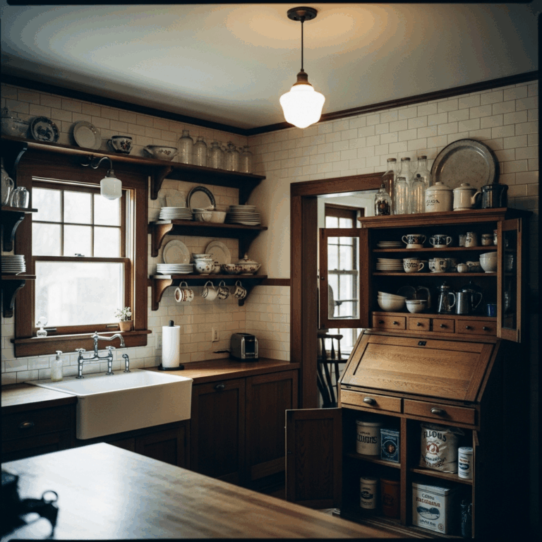 1920s craftsman kitchen with white subway tile backsplash op 20260331 084706