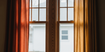 craftsman bungalow living room window with simple linen curt 20260331 084658