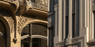 Art Deco vs Art Nouveau Architecture Differences