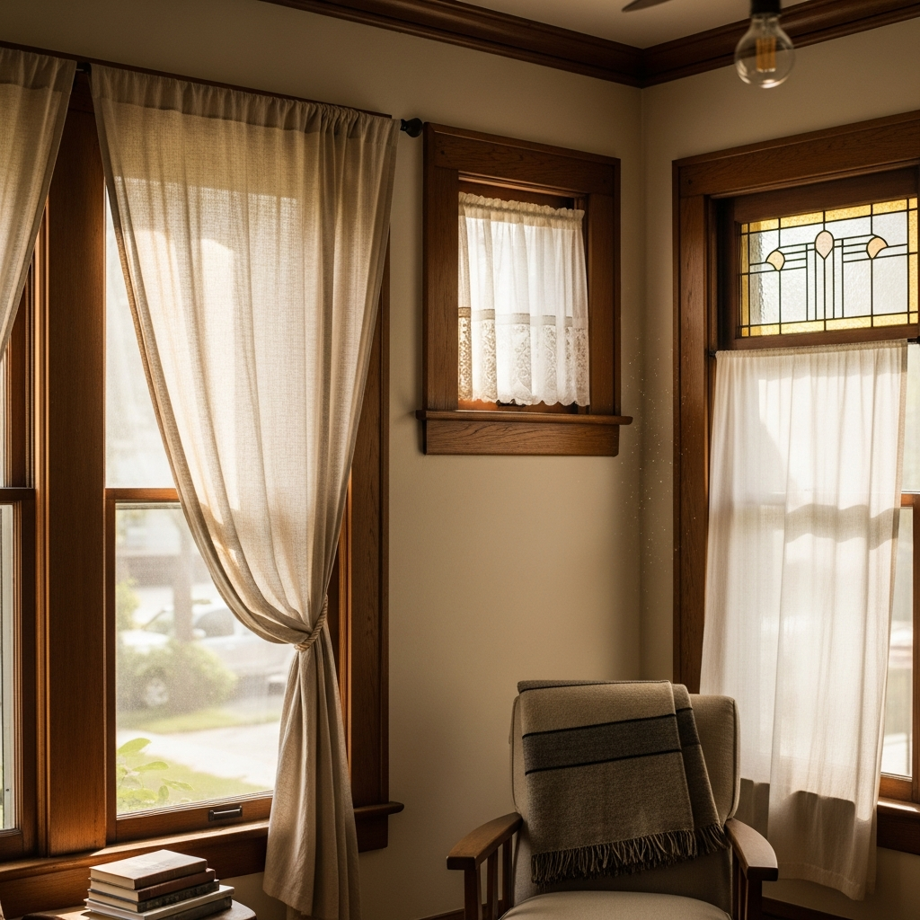 Craftsman Bungalow Curtains — The Right Style for Every Window