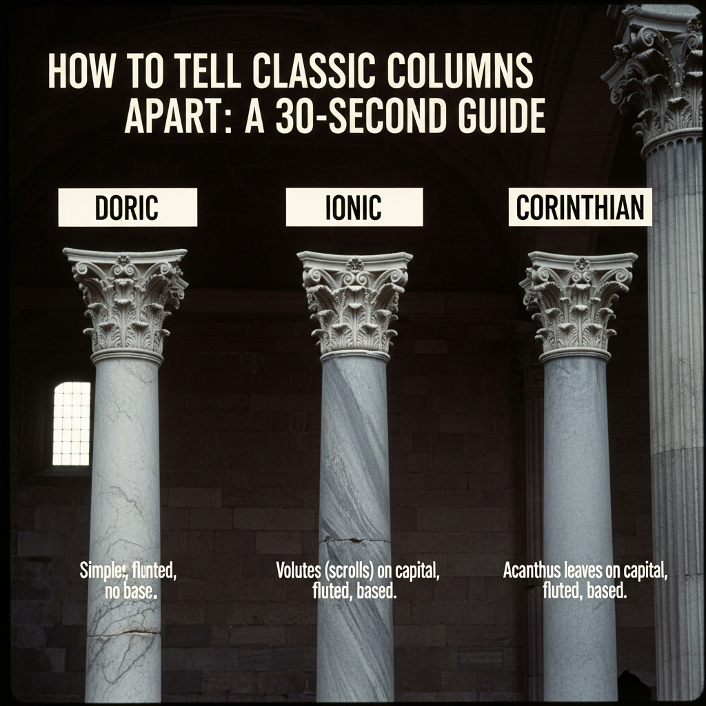 How to Tell Classic Columns Apart: A 30-Second Guide