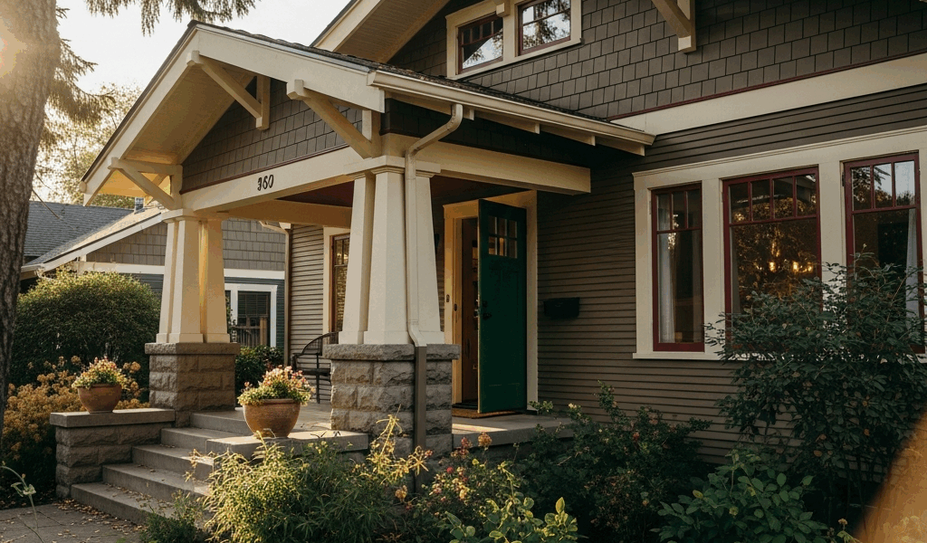 Professional photograph related to: Craftsman Bungalow Exterior Colors — Authentic Palettes That Wor