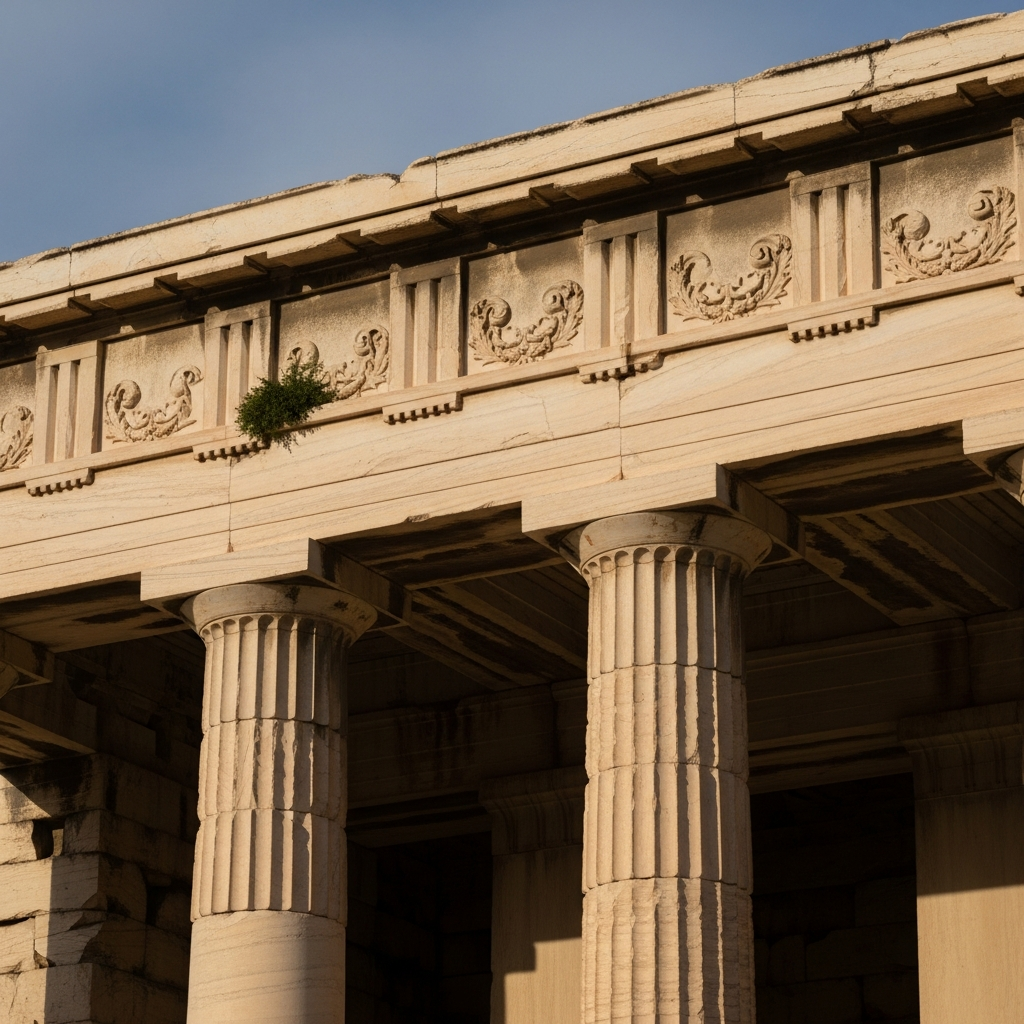 The Hidden Geometry Above Every Greek Column